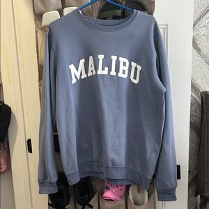 Women's Malibu Blue Crew Neck Sweater
